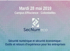 Mardi 28 mai au colloque SecNumeco : partage d'expériences et des bonnes pratiques pour réduire les risques numériques et les ingérences économiques !